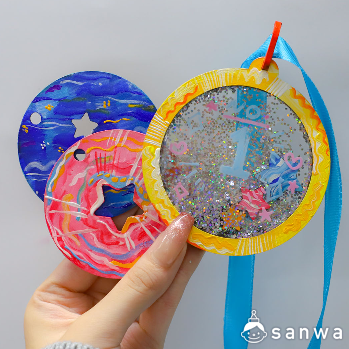 新商品】キラキラメダルキット【SNS映え抜群】（500円以下の工作  