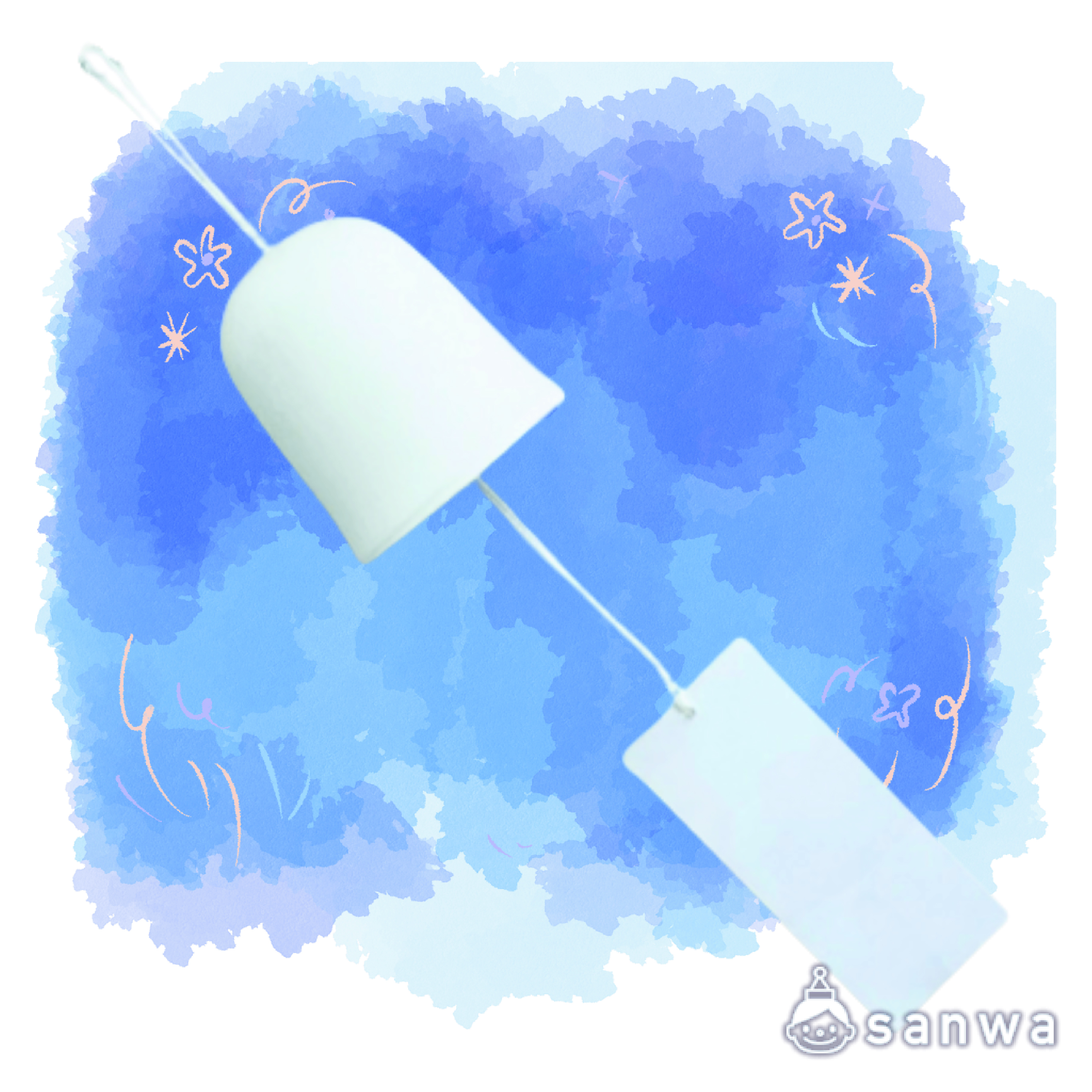 塗っていい音!陶器ふうりんの商品サムネイル画像1