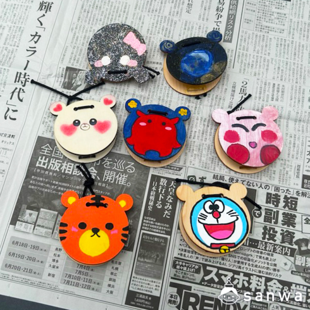 【親子ワークショップ】間伐材で生産した動物カスタネット メイン画像