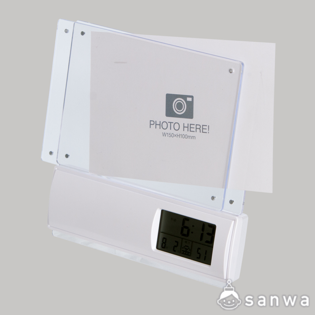 フォトフレーム電波時計の商品スライド画像3