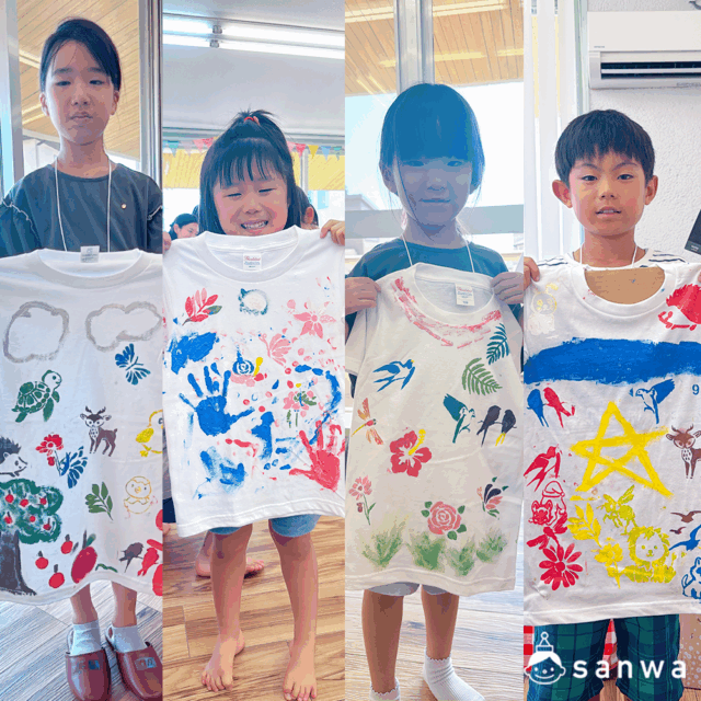 夏休み子供向けワークショップ 布絵の具で描く「オリジナルTシャツ作り」体験 サムネイル
