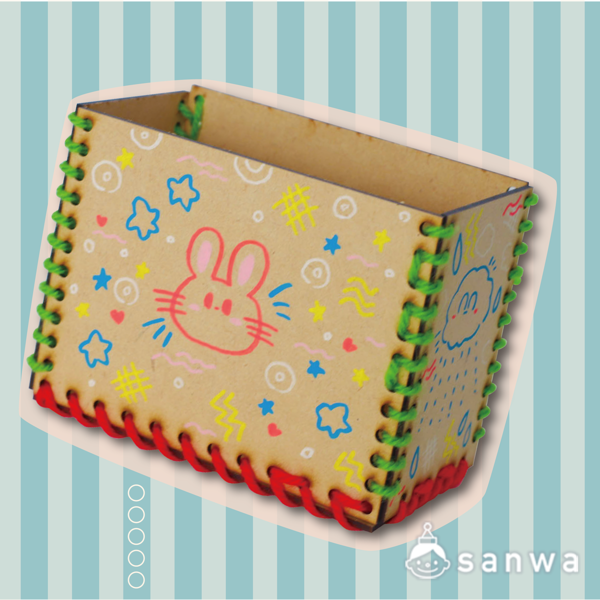 【実用性抜群】縫って作る木製ボックス【知育になる】