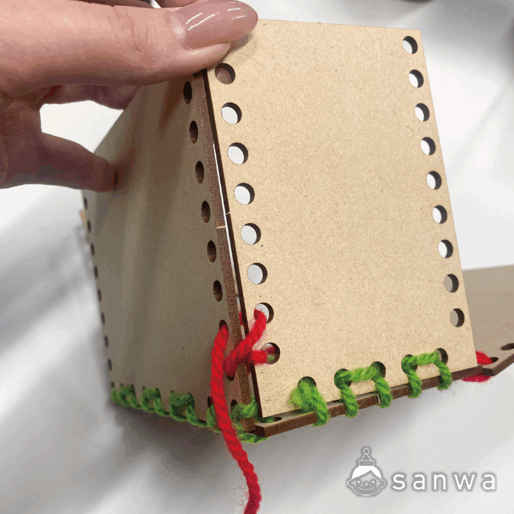 【実用性抜群】縫って作る木製ボックス【知育になる】の商品スライド画像4