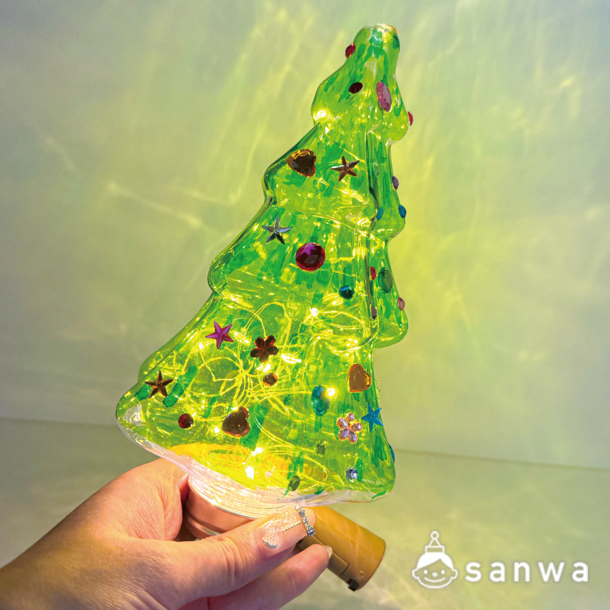 【集客力抜群】キラキラツリーライトを作ろう【クリスマス】 作り方画像