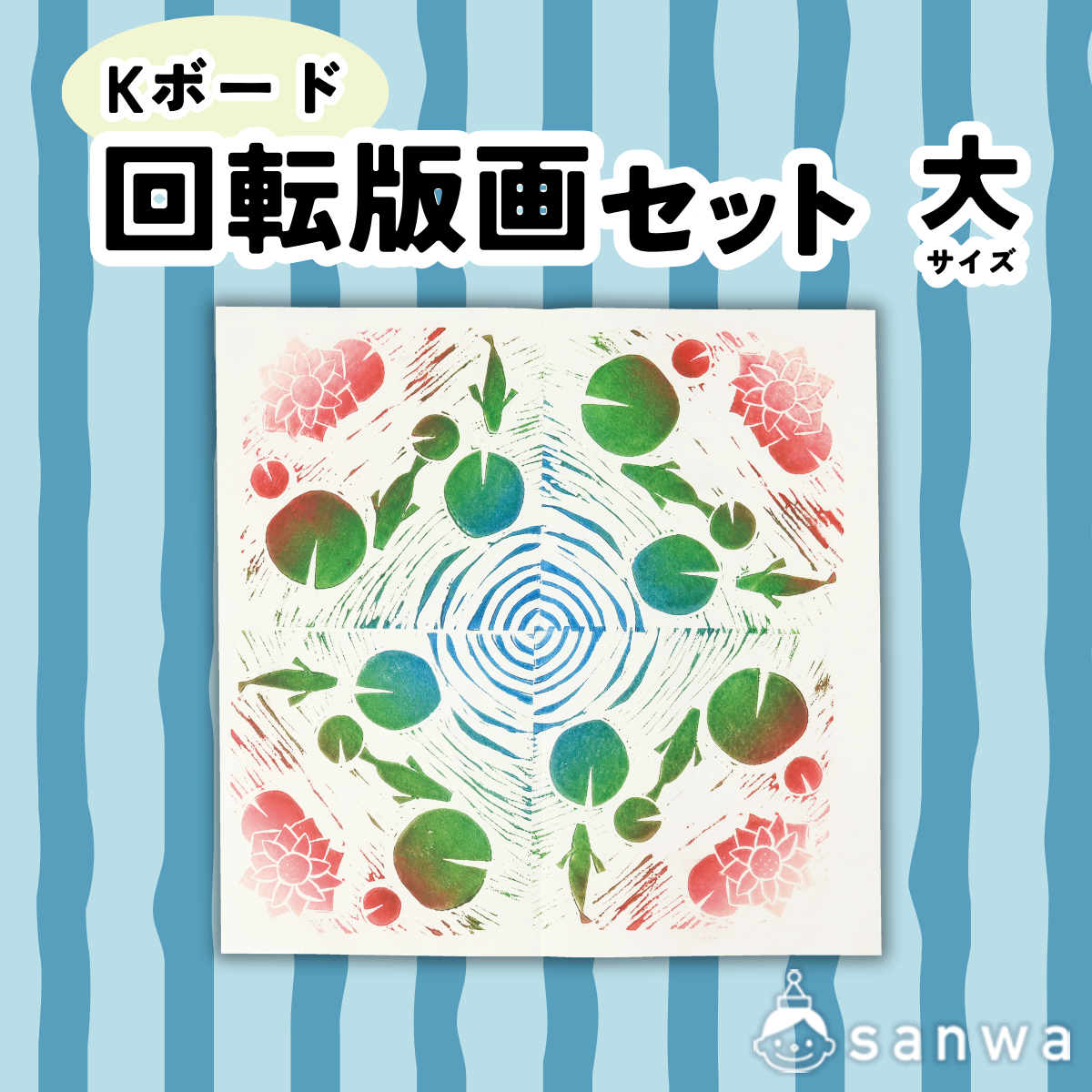 Ｋボード回転版画セット　大サイズ