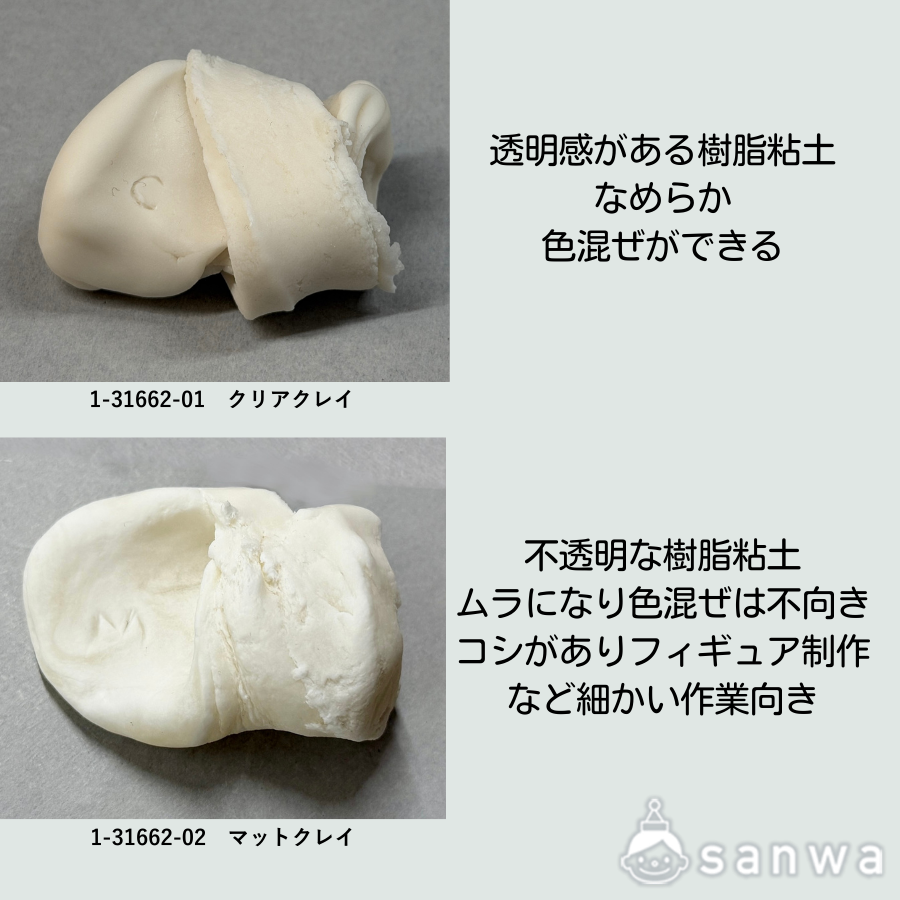 【工作素材】クリアクレイ【樹脂粘土】