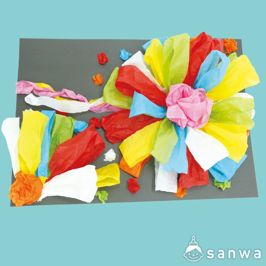 ふわっとぎゅっとおはながみのえ　小