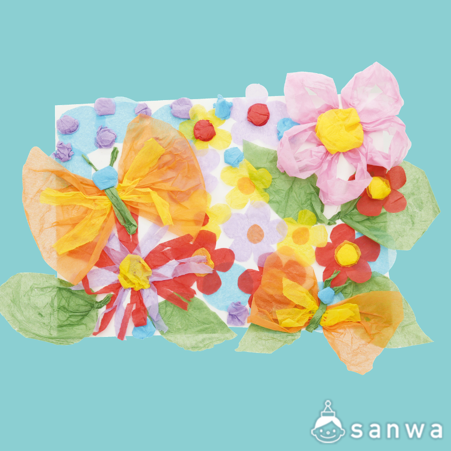 ふわっとぎゅっとおはながみのえ　小