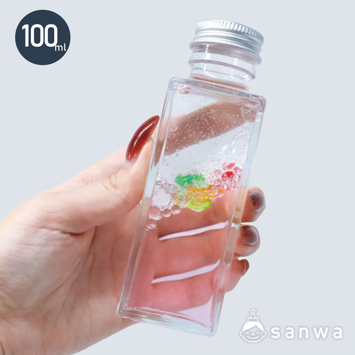 【新商品】キラキラオイルボトル【混ざらない水⁉】