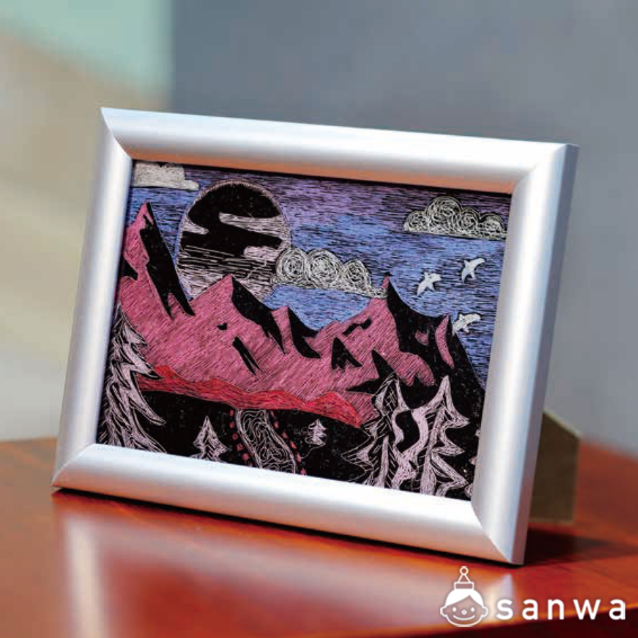 スクラッチグラス シルバーフレームセットの商品スライド画像2