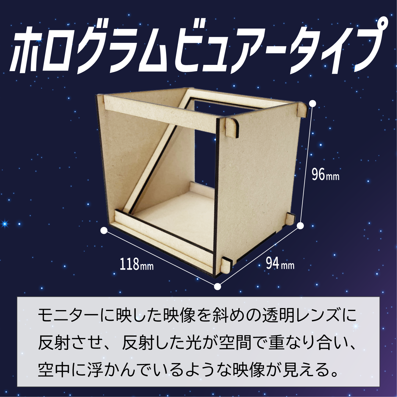 1つのキットで2つのタイプの3D映像が楽しめる！ 画像