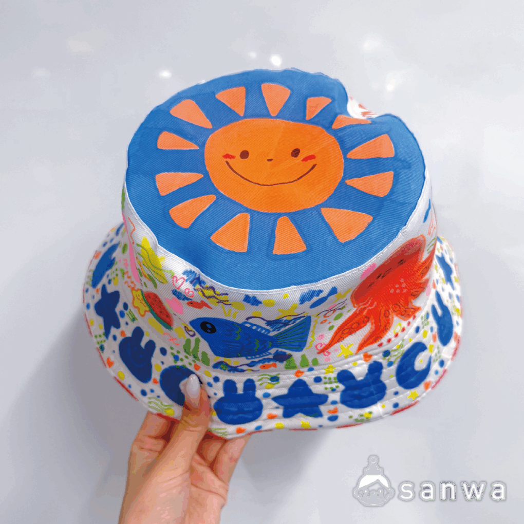 【新商品】おえかきバケットハット【熱中症対策】の商品スライド画像5