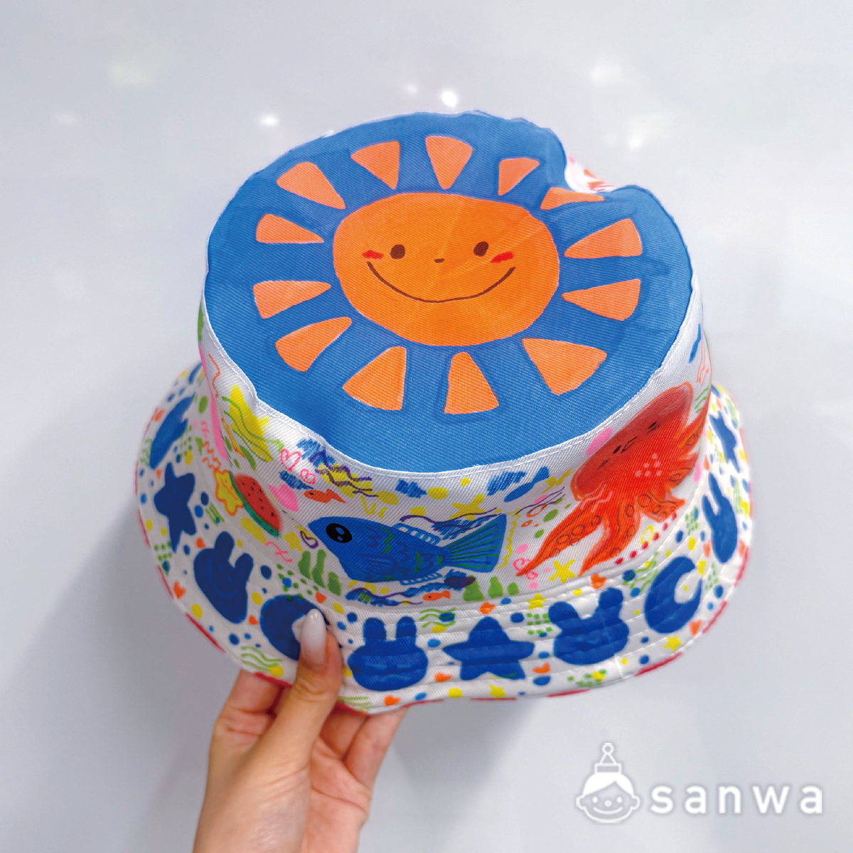 【7月入荷予定】おえかきバケットハット【熱中症対策】