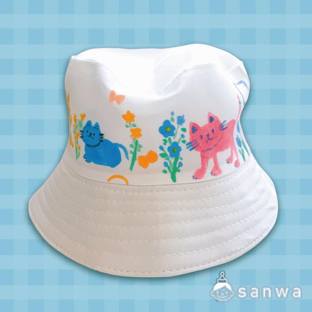 【新商品】おえかきバケットハット【熱中症対策】の商品スライド画像2