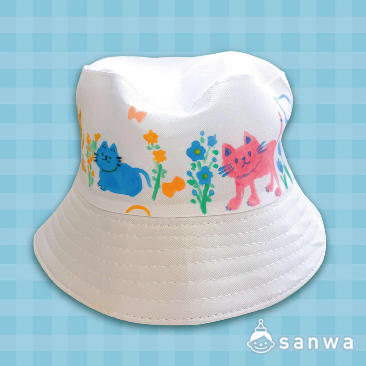 【7月入荷予定】おえかきバケットハット【熱中症対策】