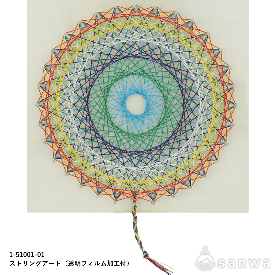 ストリングアート（透明フィルム加工付）