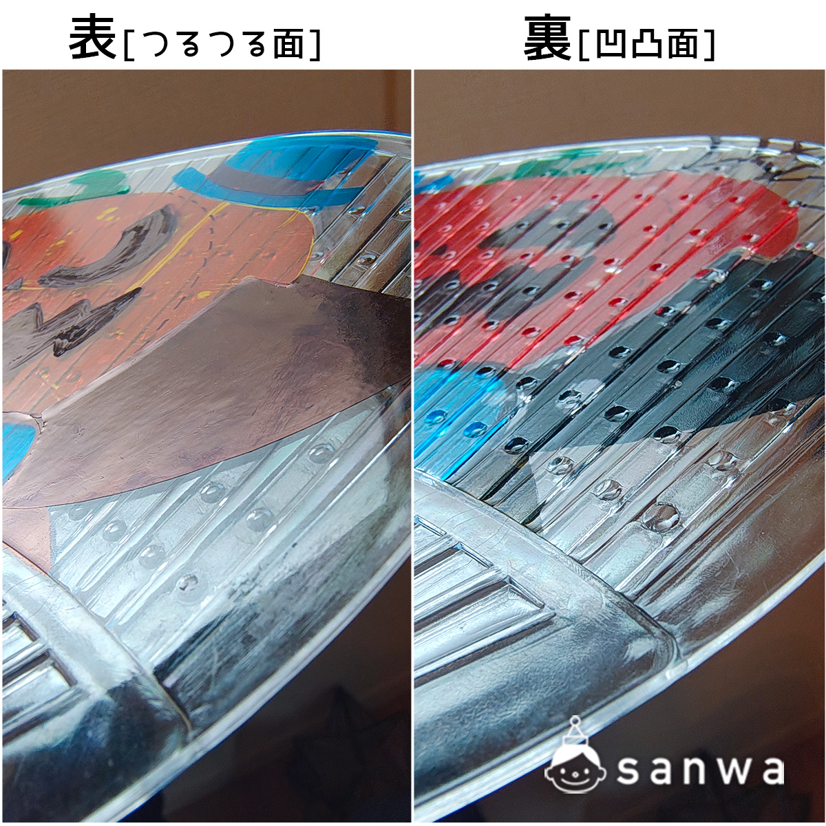 イベント運営のワンポイント：作業はうちわの「表（つるつる面）」で！ 画像